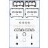 KOMPLET USZCZELEK GŁOWICY AJUSA 52253500 VW 2771cc V6 ATQ 04-