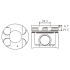 TŁOK MV PARTS P7661 STD TOYOTA 2.5D 01-