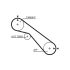 PASEK ROZRZĄDU GATES 5405XS TOYOTA 3.0D 93-