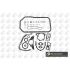 KOMPLET USZCZELEK BLOKU BGA CK2317 MITSUBISHI 2.5TD 86-
