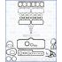 KOMPLET USZCZELEK SILNIKA AJUSA 50083400 MERCEDES OM360