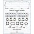 KOMPLET USZCZELEK GŁOWICY AJUSA 53011800 TOYOTA 4.2D 98-