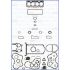 KOMPLET USZCZELEK SILNIKA AJUSA 50006000 PERKINS 4.236