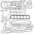 KOMPLET USZCZELEK SILNIKA VICTOR REINZ 01-45430-07 JOHN DEERE 6076T 89-96
