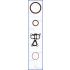 KOMPLET USZCZELEK BLOKU AJUSA 54164700 MITSUBISHI 16V 1.8-2.4 06-