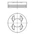 TŁOK MAHLE 0011300 STD MERCEDES V6 2.8 96-