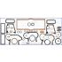 KOMPLET USZCZELEK BLOKU AJUSA 54069100 DAF DD575 86-