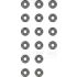 KOMPLET USZCZELNIACZY ZAWOROWYCH VICTOR REINZ 12-40616-01 NISSAN 1.2-1.6 05-