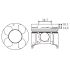 TŁOK MV PARTS P5719A STD OPEL 16V 1.7DTI 00-