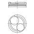 TŁOK MAHLE 0112600 STD OPEL 1.3 79-94