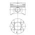 TŁOK KOLBENSCHMIDT 41014620 0.50 MERCEDES 2.2-3.2D 98-