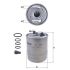 FILTR PALIWA KNEHT KL490/1D MERCEDES 2.1-3.0D 06-