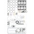 KOMPLET USZCZELEK SILNIKA VICTOR REINZ 01-42015-01 VALMET D620 84-91