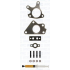 KOMPLET USZCZELEK TURBOSPRĘŻARKI AJUSA JTC11549 MAZDA 2.0TD 03-