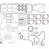 KOMPLET USZCZELEK SILNIKA VICTOR REINZ 01-23215-05 VOLVO TD120 70-