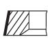 PIERŚCIENIE TŁOKOWE MAHLE 03845N0 STD VOLVO 2/1.75/3 2.4 01-