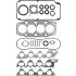 KOMPLET USZCZELEK SILNIKA VICTOR REINZ 01-52785-01 MITSUBISHI 16V 1.8 91-