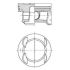 TŁOK KOLBENSCHMIDT 41007610 0.25 OPEL 16V 1.4 09-