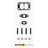 KOMPLET USZCZELEK TURBOSPRĘŻARKI AJUSA JTC11187 CATERPILLAR 3116T -