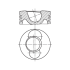 TŁOK MAHLE 1017201 0.50 DEUTZ F6L413/513 75-
