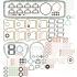 KOMPLET USZCZELEK SILNIKA VICTOR REINZ 01-12917-40 DEUTZ BF8L413
