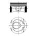 TŁOK MAHLE 001PI00163000 STD MERCEDES 1.8 07-