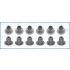 KOMPLET USZCZELNIACZY ZAWOROWYCH AJUSA 57073400 OPEL 1.0 14-