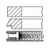 PIERŚCIENIE TŁOKOWE GOETZE 0842430700 0.50 FORD 1/1.2/2 ECOBOOST 1.0T