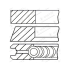 PIERŚCIENIE TŁOKOWE GOETZE 0843230710 0.50 VW 1.75/2/3(2.0TDI)07-