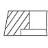 PIERŚCIENIE TŁOKOWE MAHLE 01027N2 0.80 IVECO 3k/2.4/4 F4AFE411
