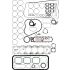 KOMPLET USZCZELEK SILNIKA VICTOR REINZ 01-10278-01 IVECO F3GFE611D 13-