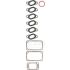 KOMPLET USZCZELEK KOLEKTORA SSĄCO/WYDECHOWEGO GLASER M38712-00 VOLVO 5.5D 85-00