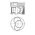TŁOK KOLBENSCHMIDT 41159620 0.50 VW 1.4D 99- 1-2c 99-