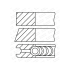 PIERŚCIENIE TŁOKOWE GOETZE 0843200700 0.50 HYUNDAI 2/2/3 2.6D 96-