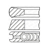 PIERŚCIENIE TŁOKOWE GOETZE 0844640700 0.50 HYUNDAI 2.5k/2/3 2.0CRDI