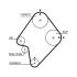 KOMPLET ROZRZĄDU GATES K015300XS MAZDA 2.2D 85-06