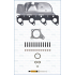KOMPLET USZCZELEK TURBOSPRĘŻARKI AJUSA JTC11707 VW 1.2TSI 10-19