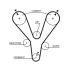 KOMPLET ROZRZĄDU GATES K015555XS HYUNDAI 2.7 02-