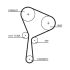 KOMPLET ROZRZĄDU GATES K015654XS RENAULT 1.9D 09-