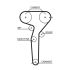 KOMPLET ROZRZĄDU GATES K015423XS FORD T 2.0 95-