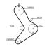 KOMPLET ROZRZĄDU GATES K025334XS KPL.ROZFT 2.5-2.8D 94-