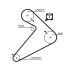 KOMPLET ROZRZĄDU GATES K025222 MITSUBISHI 2.5TD 86-04