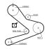 KOMPLET ROZRZĄDU GATES K025495XS FORD T 2.8TD 95-07
