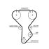 KOMPLET ROZRZĄDU GATES K015287XS MAZDA 2.0 87-03