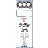 KOMPLET USZCZELEK GŁOWICY AJUSA 52114300 DAIHATSU 0.8 86-99
