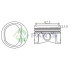 TŁOK MV PARTS P5231A STD FIAT 1.2 07-