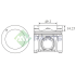 TŁOK MV PARTS P5234A STD FIAT 16V 2.3JTD 11-