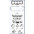 KOMPLET USZCZELEK GŁOWICY AJUSA 52114800 MAZDA 2.2 F2 TURBO 12V 88-92