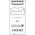 KOMPLET USZCZELEK GŁOWICY AJUSA 52125800 MITSUBISHI 2.4 94-