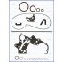 KOMPLET USZCZELEK BLOKU AJUSA 54042500 MITSUBISHI 1.8D/TD 83-